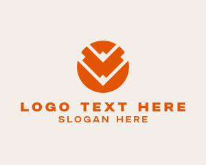 Commercial - Tech CommercialLetter V logo design