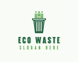 Garbage Trash Bin logo design