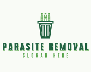 Garbage Trash Bin logo design