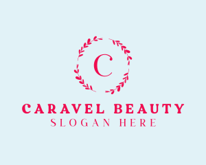 Beauty  Cosmetics Wreath  logo design