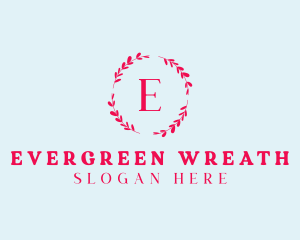 Beauty  Cosmetics Wreath  logo design