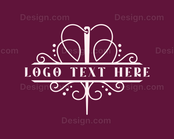 Needle Tailoring Dressmaker Logo