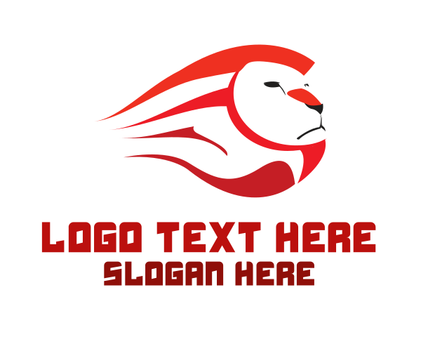 Red Lion logo example 1