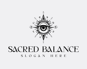 Sacred Spiritual Eye logo design