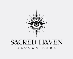 Sacred Spiritual Eye logo design