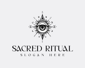 Sacred Spiritual Eye logo design