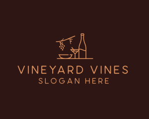 Sommelier Wine Tasting  logo design