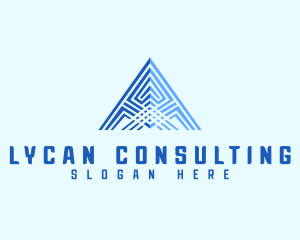 Pyramid Abstract Triangle logo design