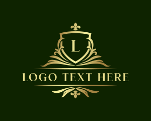 Luxury Ornate Crest Shield logo