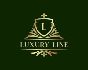 Luxury Ornate Crest Shield logo design