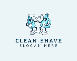 Cleaning Detergent Sanitation logo design