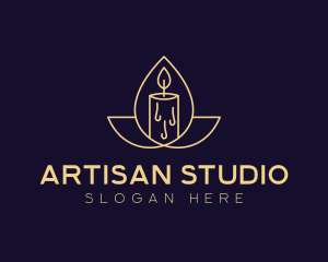 Artisanal Scented Candle logo design