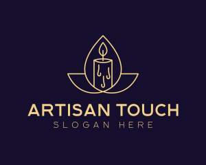 Artisanal Scented Candle logo design