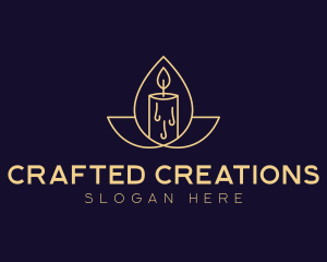 Artisanal Scented Candle logo design