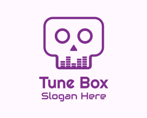 Purple Skull Equalizer logo design