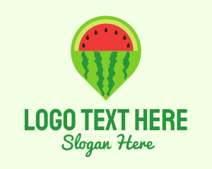 Watermelon Navigation Pin logo