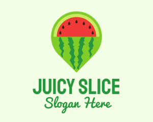 Watermelon Navigation Pin logo