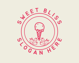 Strawberry Ice Cream logo