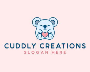 Koala Bear Heart logo design