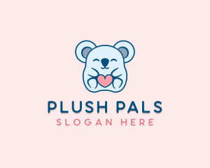 Koala Bear Heart logo design