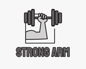 Arm Weightlifting Gym logo design