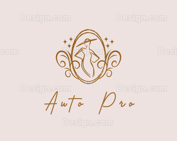 Fashion Designer Dress Logo