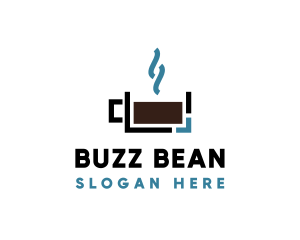 Hot Coffee Cup logo design