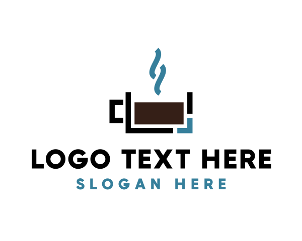 Hot Coffee Cup logo