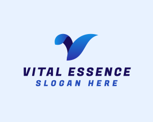 Modern Gradient Professional Letter V logo design