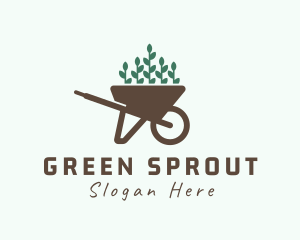 Wheelbarrow Plant Seedling logo