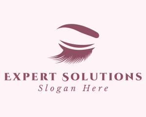 Eyelash & Eyebrow Beauty logo design