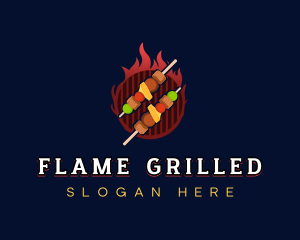 Barbecue Kebab Grill logo design