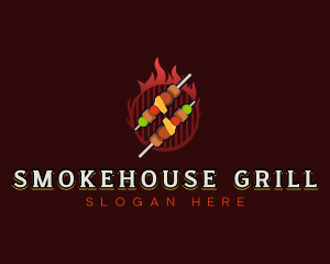 Barbecue Kebab Grill logo design