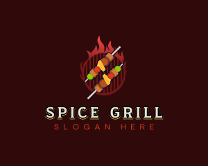 Barbecue Kebab Grill logo design