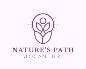 Nature Wellness Yoga logo design