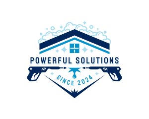 Pressure Washing Roof logo design