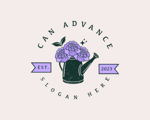 Watering Can Flower logo