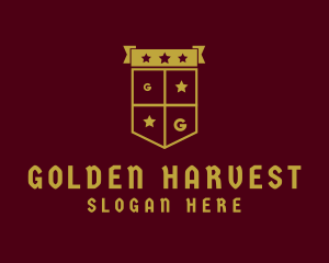 Golden Club Shield logo design