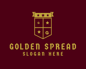 Golden Club Shield logo design