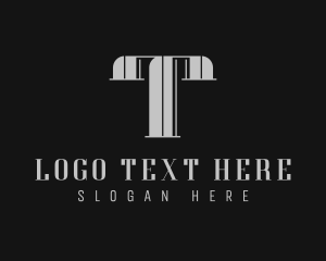 Boutique Hotel Brand Letter T logo