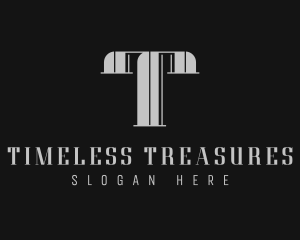Boutique Hotel Brand Letter T logo