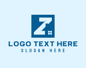 Blue Housing Letter Z logo
