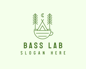 Green Tent Cafe logo design