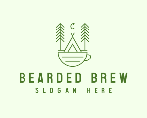 Green Tent Cafe logo design