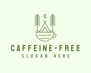 Green Tent Cafe logo design