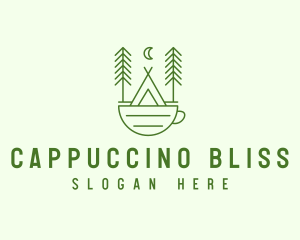 Green Tent Cafe logo design