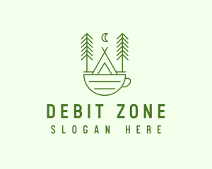 Green Tent Cafe logo design