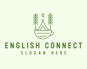 Green Tent Cafe logo design