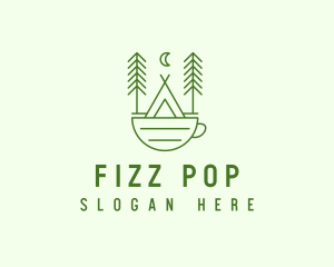 Green Tent Cafe logo design