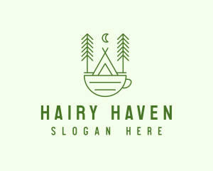 Green Tent Cafe logo design